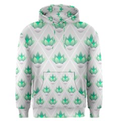 Plant Pattern Green Leaf Flora Men s Pullover Hoodie by Wegoenart