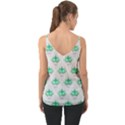 Plant Pattern Green Leaf Flora Chiffon Cami View2