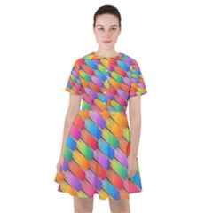 Colorful Background Abstract Sailor Dress