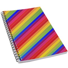 Rainbow Background Colorful 5 5  X 8 5  Notebook by Wegoenart