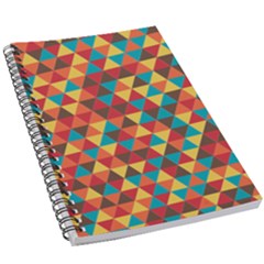 Background Triangles Retro Vintage 5 5  X 8 5  Notebook by Wegoenart