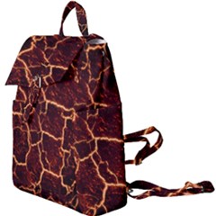 Lava Cracked Background Fire Buckle Everyday Backpack by Wegoenart