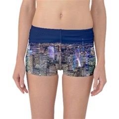 New York Manhattan Night Building Boyleg Bikini Bottoms