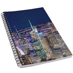 New York Manhattan Night Building 5 5  X 8 5  Notebook