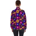 Pattern Illustration Background High Neck Windbreaker (Women) View2