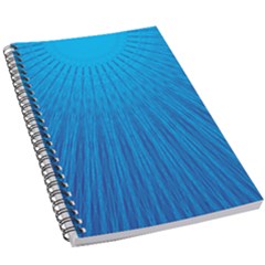 Blue Rays Background Image 5 5  X 8 5  Notebook