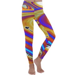 Soap Bubble Color Colorful Kids  Lightweight Velour Classic Yoga Leggings