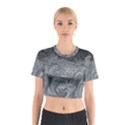 Abstract Ice Frost Crystals Frozen Cotton Crop Top View1