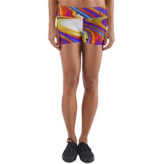 Abstract Architecture Background Yoga Shorts by Wegoenart