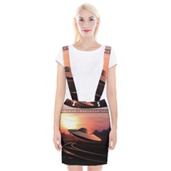 Fractal Mandelbulb 3d Ufo Invasion Braces Suspender Skirt by Wegoenart