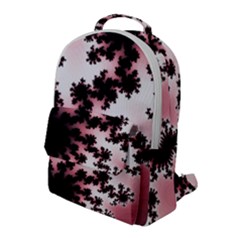 Fractal Pattern Pink Flap Pocket Backpack (large) by Wegoenart