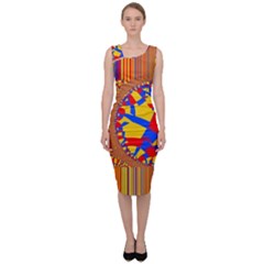 Graphic Design Graphic Design Sleeveless Pencil Dress