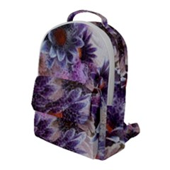 Flower Digital Art Artwork Abstract Flap Pocket Backpack (large)