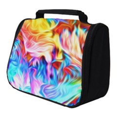 Background Drips Fluid Colorful Full Print Travel Pouch (small)