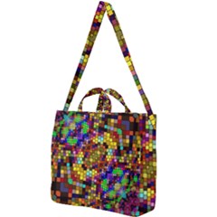 Color Mosaic Background Wall Square Shoulder Tote Bag