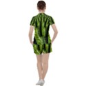 Fractal Background Abstract Green Women s Tee and Shorts Set View2