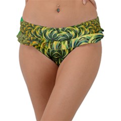 Fractal Tree Abstract Fractal Art Frill Bikini Bottom