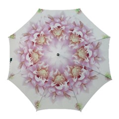 Abstract Transparent Image Flower Golf Umbrellas by Wegoenart