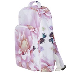 Abstract Transparent Image Flower Double Compartment Backpack