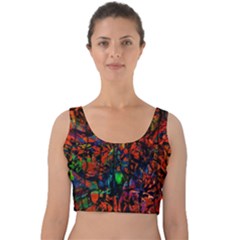 Dance  Of The  Forest 1 Velvet Crop Top