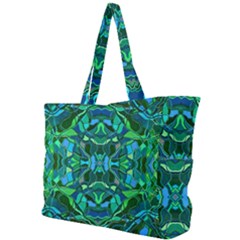 Abstract #8   I   Blues & Greens 6000 Simple Shoulder Bag