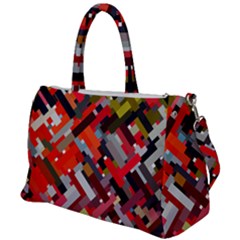 Maze Mazes Fabric Fabrics Color Duffel Travel Bag by Pakrebo