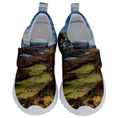 Landscape Quairaing Scotland Kids  Velcro No Lace Shoes by Pakrebo