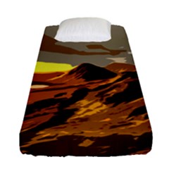 Scotland Monti Mountains Mountain Fitted Sheet (single Size) by Pakrebo