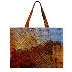 Color Colors Abstract Yellow Brown Zipper Mini Tote Bag