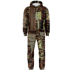 New York City Skyscrapers Hooded Jumpsuit (men)  by Pakrebo