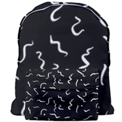 Scribbles Lines Drawing Picture Giant Full Print Backpack by Pakrebo