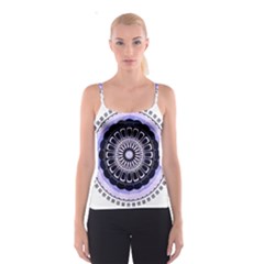 Design Circular Pattern Mandala Spaghetti Strap Top by Pakrebo