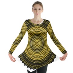 Design Circular Shape Round Long Sleeve Tunic  by Pakrebo