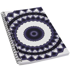 Design Mandala Pattern Circular 5 5  X 8 5  Notebook by Pakrebo