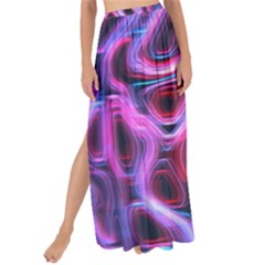 Pattern Color Curve Movement Maxi Chiffon Tie-up Sarong