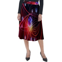 Physics Quantum Physics Particles Classic Velour Midi Skirt 