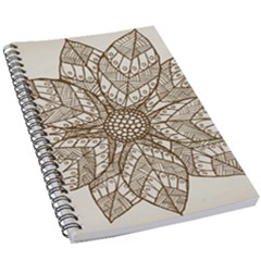 Flower Mandala Christmas Xmas 5 5  X 8 5  Notebook by Pakrebo