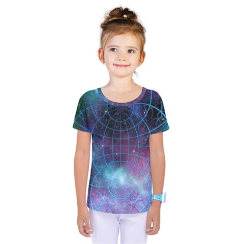 Network Earth Block Chain Globe Kids  One Piece Tee by Pakrebo