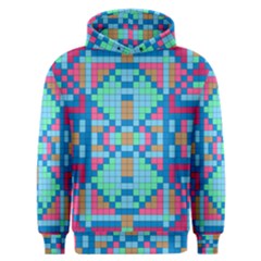 Checkerboard Squares Abstract Men s Overhead Hoodie