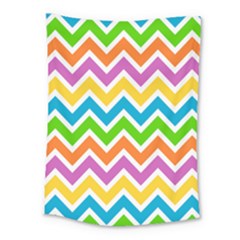 Chevron Pattern Design Texture Medium Tapestry by Pakrebo