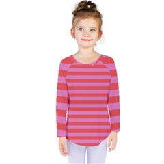 Stripes Striped Design Pattern Kids  Long Sleeve Tee