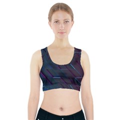 Glass Scifi Violet Ultraviolet Sports Bra With Pocket by Pakrebo