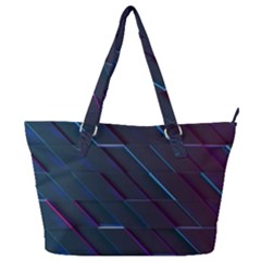 Glass Scifi Violet Ultraviolet Full Print Shoulder Bag by Pakrebo