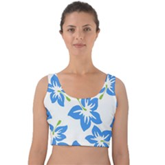 Hibiscus Wallpaper Flowers Floral Velvet Crop Top