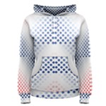 Dots Pointillism Abstract Chevron Women s Pullover Hoodie