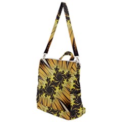 Fractal Art Colorful Pattern Crossbody Backpack by Pakrebo