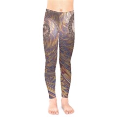 Swirl Fractal Fantasy Whirl Kids  Legging by Pakrebo