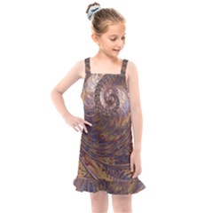 Swirl Fractal Fantasy Whirl Kids  Overall Dress