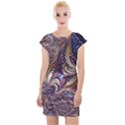 Fractal Artwork Pattern Digital Cap Sleeve Bodycon Dress View1