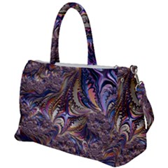 Fractal Artwork Pattern Digital Duffel Travel Bag by Pakrebo